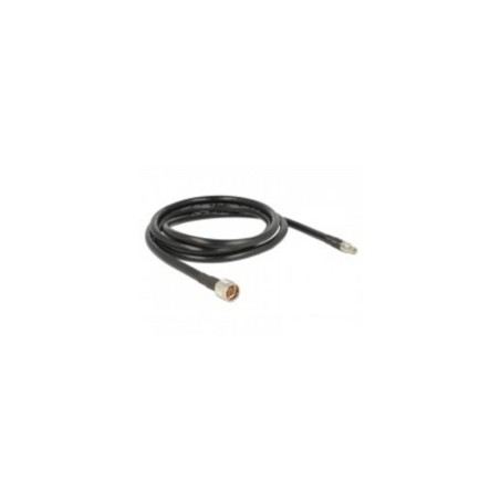 DeLOCK CFD400 LLC400 low loss Koaksial 2m Antennekabel Sort